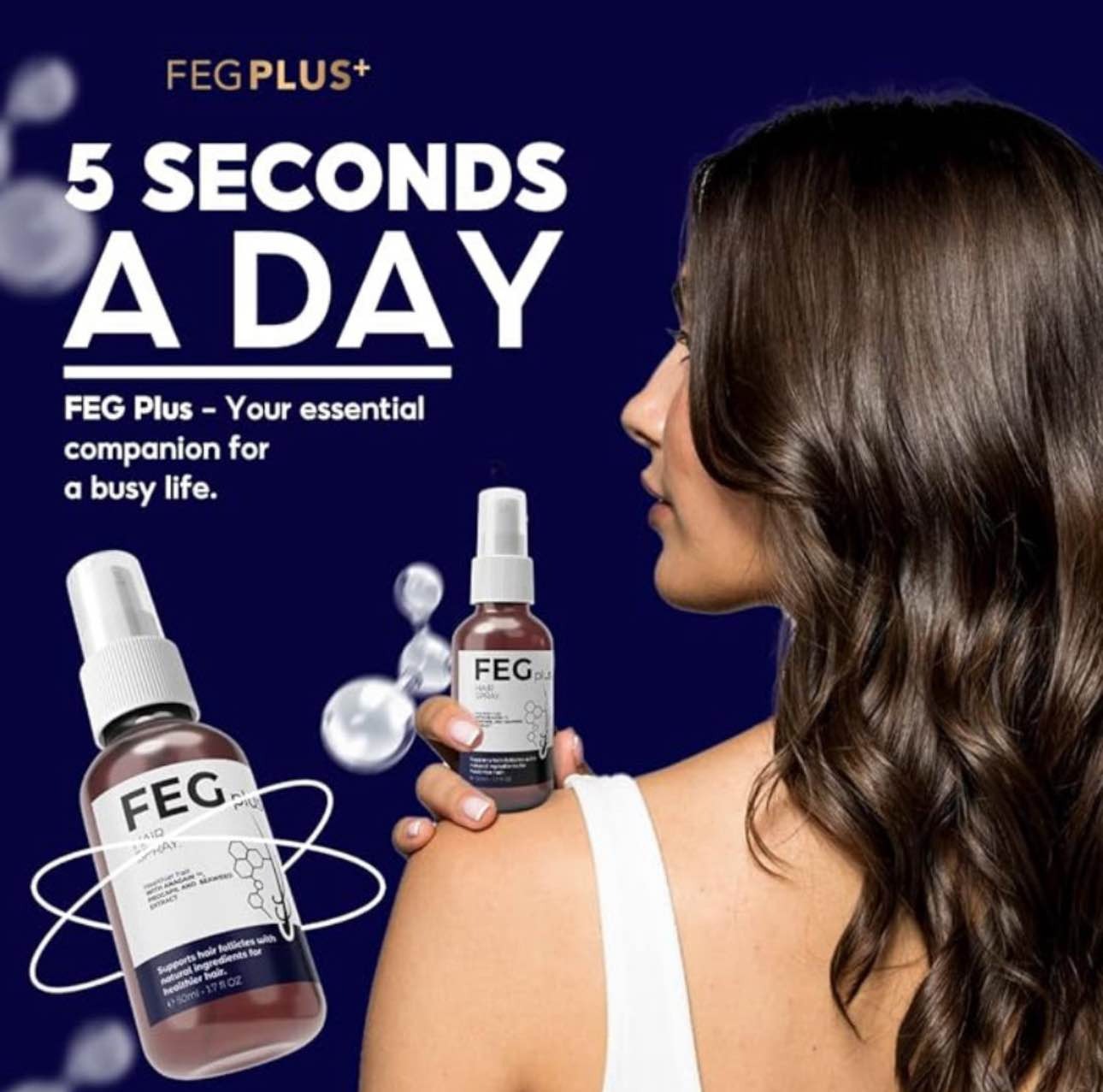 FEG Plus Hair Growth Spray for Healthier Hair