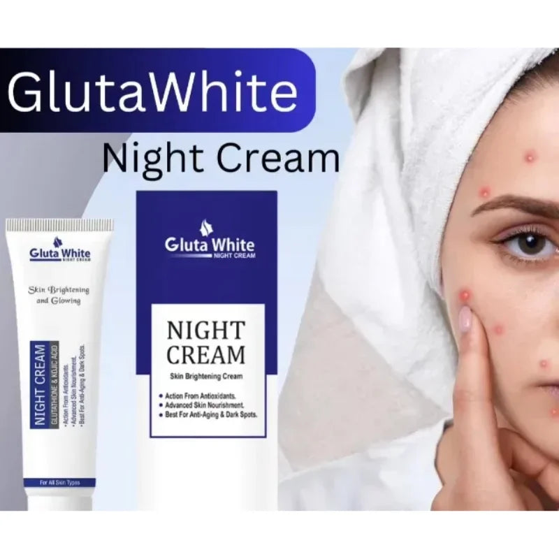 Gluta White Night Cream – Hydrating Night Cream for Smooth, Refreshed Skin | 50ml